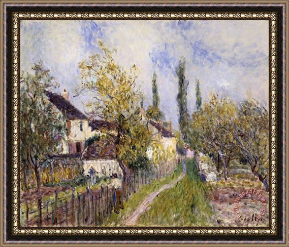 Alfred Sisley Painting of The French Countryside Framed Print