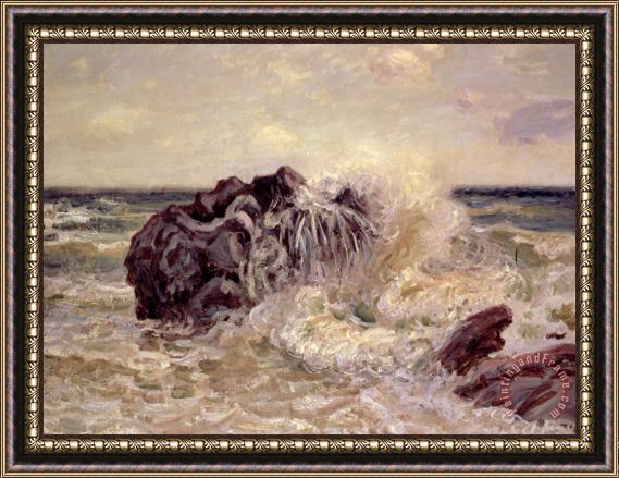 Alfred Sisley The Wave Lady's Cove Langland Bay Framed Print