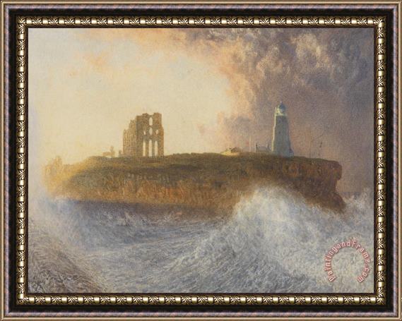 Alfred William Hunt Tynemouth Pier Framed Painting
