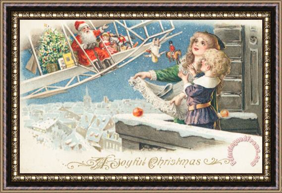 American School Christmas Card Framed Print