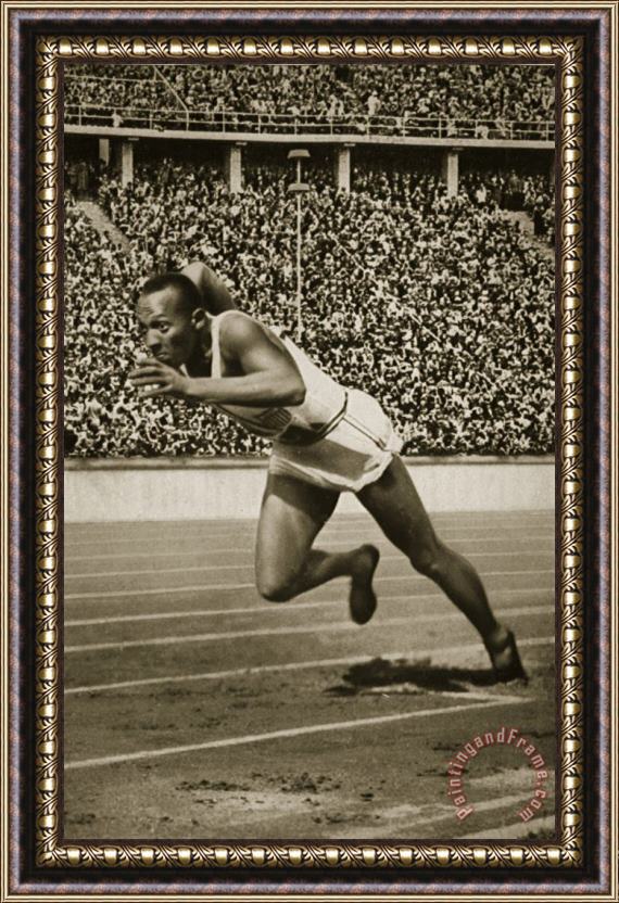 American School Jesse Owens Framed Print