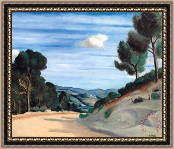 Andre Derain Route En Provence Framed Painting