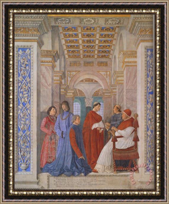 Andrea Mantegna The Family of Ludovico Gonzaga Framed Painting