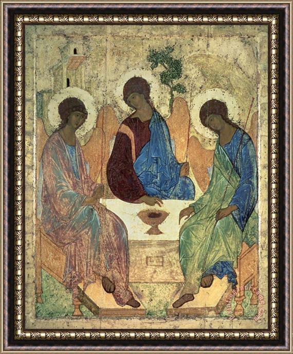 Andrei Rublev The Holy Trinity Framed Painting