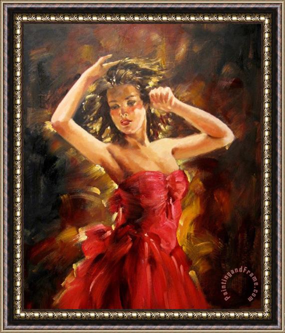 Andrew Atroshenko Beautiful Dancer Framed Painting