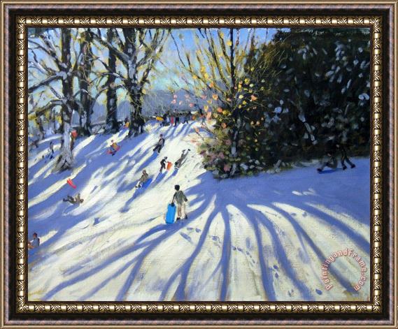 Andrew Macara Early snow Darley Park Framed Painting