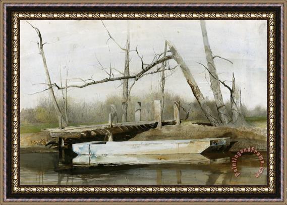 andrew wyeth Riverboat 1963 Framed Print