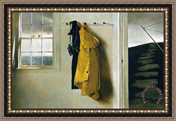 andrew wyeth Squall 1986 Framed Painting