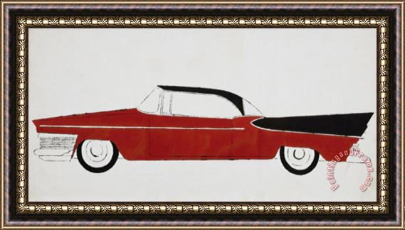 Andy Warhol Car C 1959 Framed Painting