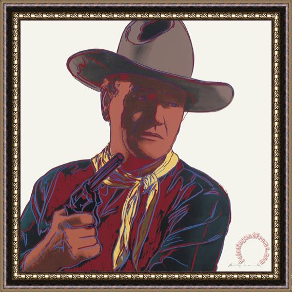 Andy Warhol Cowboys And Indians John Wayne 201 250 1986 Framed Print