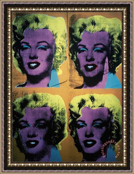 Andy Warhol Four Marilyns C 1962 Framed Print