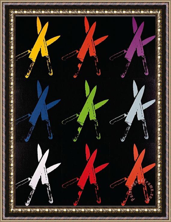 Andy Warhol Knives C 1981 82 Multi Framed Painting