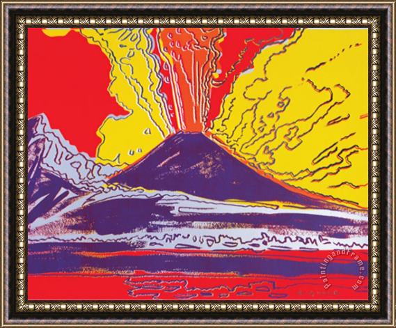Andy Warhol Mount Vesuvius C 1985 Framed Print