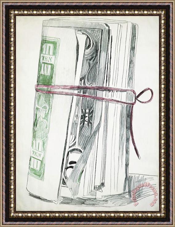 Andy Warhol Roll of Bills C 1962 Framed Print