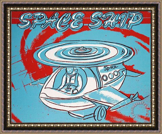 Andy Warhol Space Ship C 1983 Framed Painting