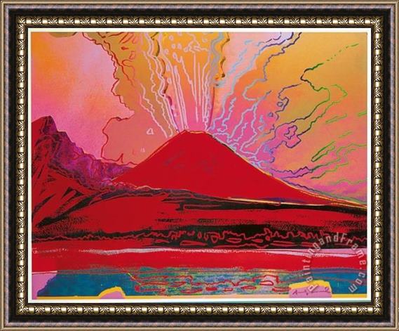 Andy Warhol Vesuvius 1985 Framed Painting