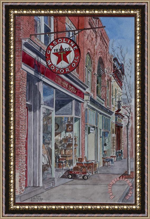 Anthony Butera Antique Shop Beacon New York Framed Painting