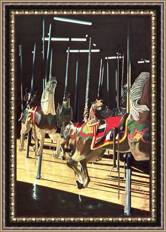 Anthony Butera Carousel Framed Painting