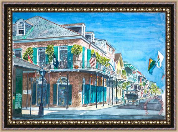 Anthony Butera New Orleans Bourbon Street Framed Painting