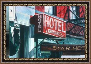 Pinocchio Wishes Upon a Star Framed Paintings - Star Hotel by Anthony Butera