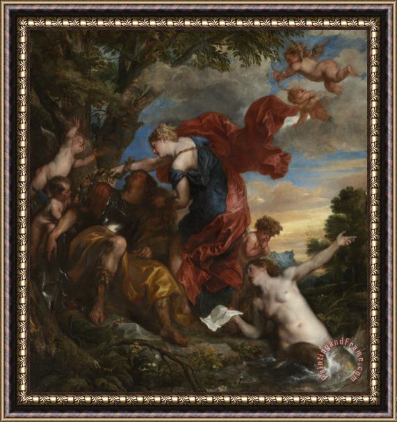 Anthony van Dyck Rinaldo And Armida Framed Painting