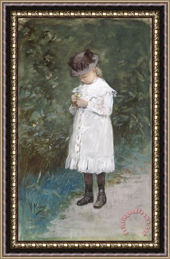 Anton Mauve Elisabeth Mauve (b. 1875), Daughter of The Artist Framed Print