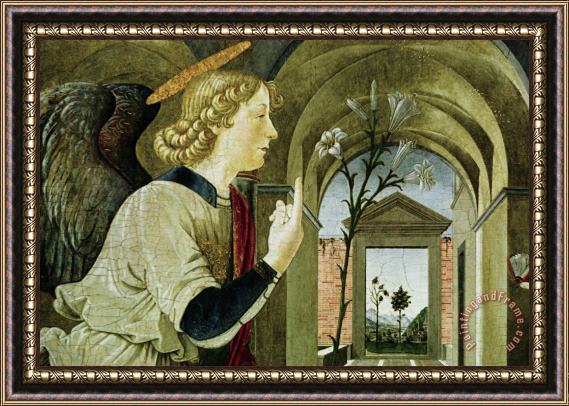 Antoniazzo Romano Detail of The Archangel Gabriel From The Annunciation Framed Print