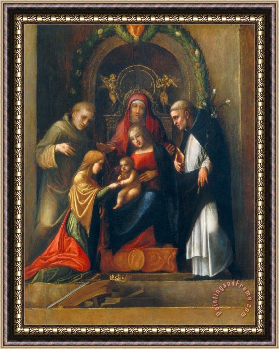 Antonio Allegri Correggio The Mystic Marriage Of St Catherine Framed Print