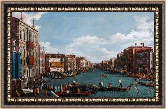 Antonio Canaletto The Grand Canal At Venice Framed Print