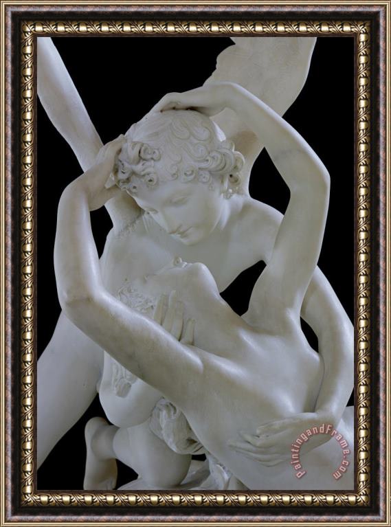 Antonio Canova Psyche Revived by the Kiss of Cupid Framed Print