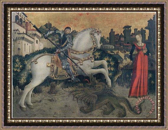 Antonio Cicognara Saint George And The Princess Framed Painting