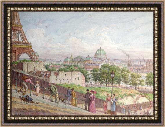 Arnaud Durbec The Steps at the rue Alboni Framed Painting