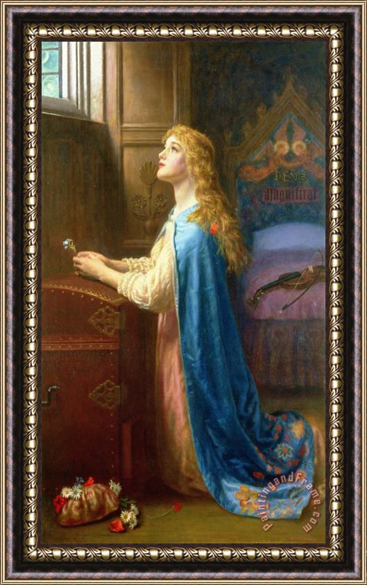 Arthur Hughes 'Forget me Not' Framed Painting