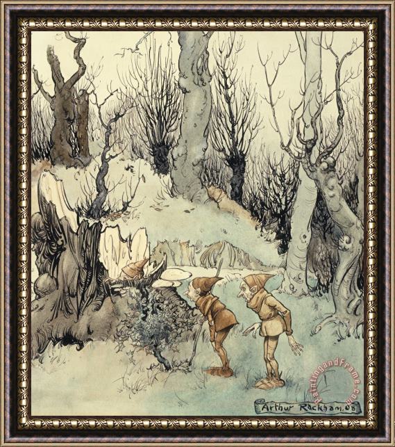 Arthur Rackham Elves In A Wood Framed Print