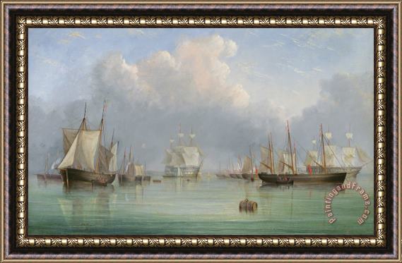 Arthur Wellington Fowles Ships Off Ryde Framed Print
