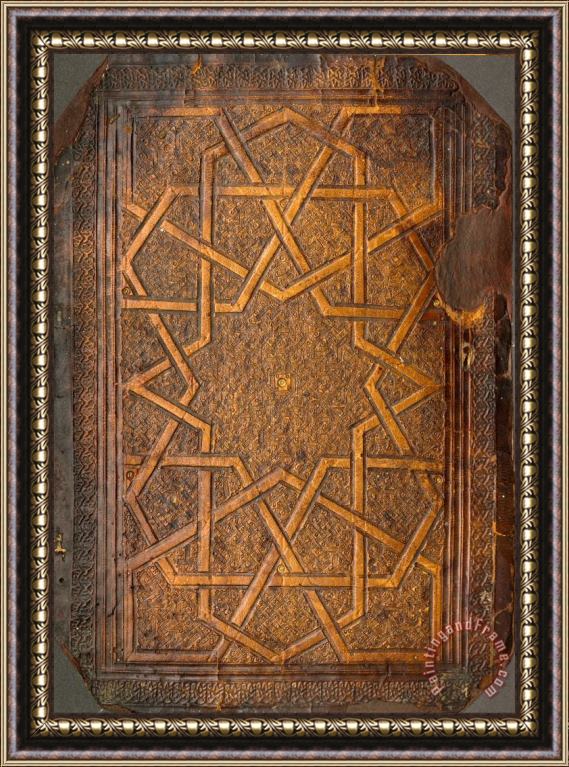 Artist, Maker Unknown, Egyptian Book Binding Framed Painting