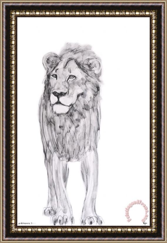 ausue Lion Framed Painting