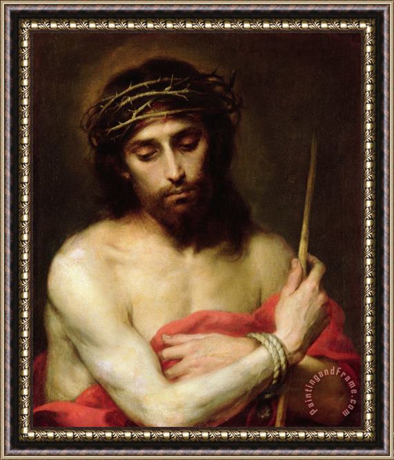Bartolome Esteban Murillo Christ The Man Of Sorrows Framed Painting
