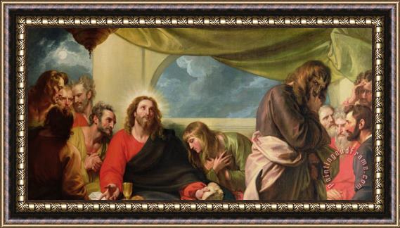 Benjamin West The Last Supper Framed Painting