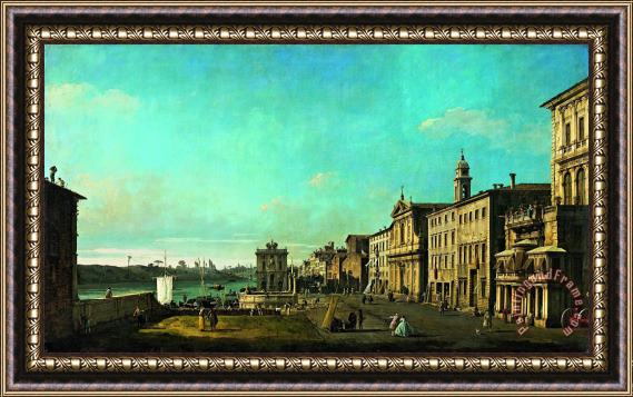 Bernardo Bellotto View of Via Di Ripetta in Rome Framed Print