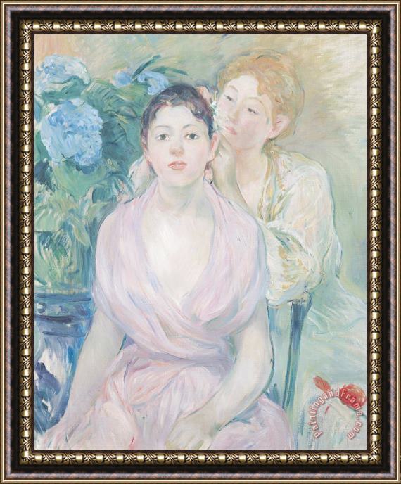 Berthe Morisot The Hortensia Framed Painting