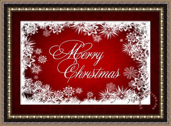 Blair Wainman Merry Christmas Card Framed Print