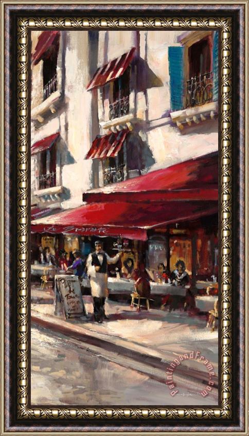 brent heighton Cafe Toulouse Framed Painting