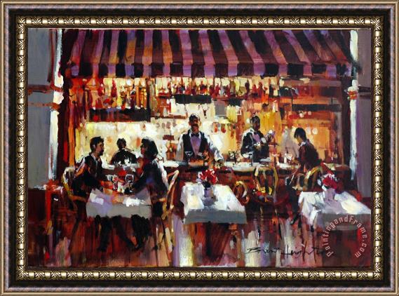 brent heighton Happy Hour Brent Heightonan Framed Painting