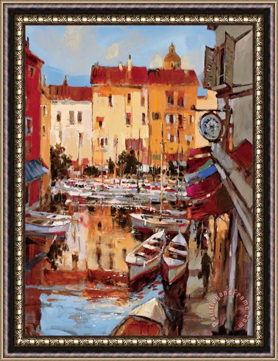 Brent Heighton Mediterranean Seaside Holiday 2 Framed Painting