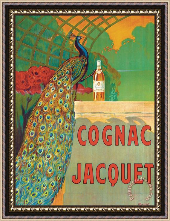 Camille Bouchet Vintage Poster Advertising Cognac Framed Print