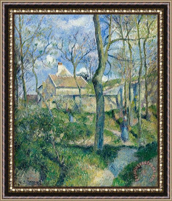 Camille Pissarro The Path to Les Pouilleux, Pontoise Framed Painting