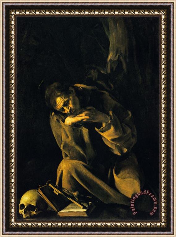 Caravaggio St Francis Prayer Framed Print