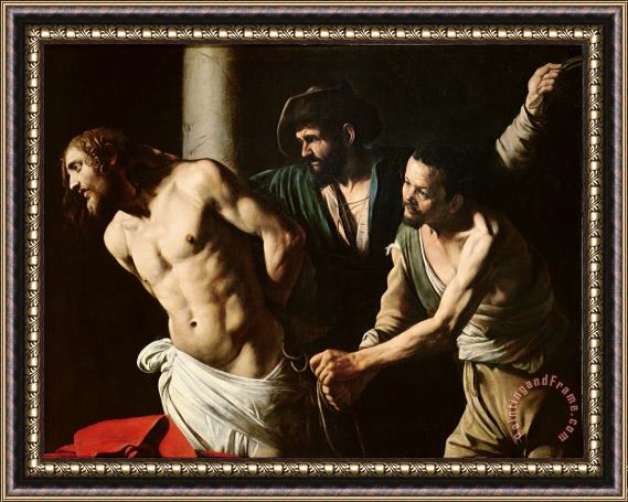 Caravaggio The Flagellation of Christ Framed Painting