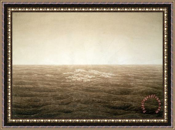 Caspar David Friedrich Sea at Sunrise Framed Print